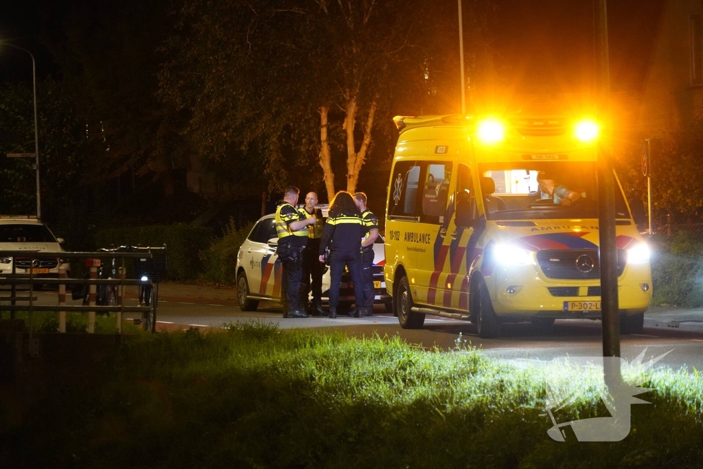 Fietser aangereden door politieauto