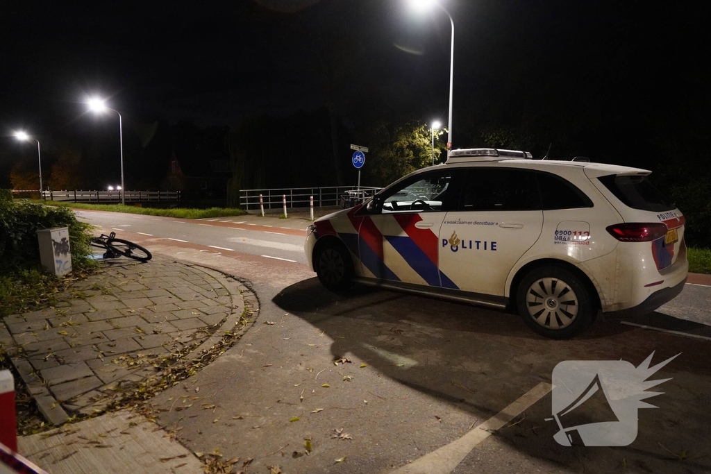 Fietser aangereden door politieauto