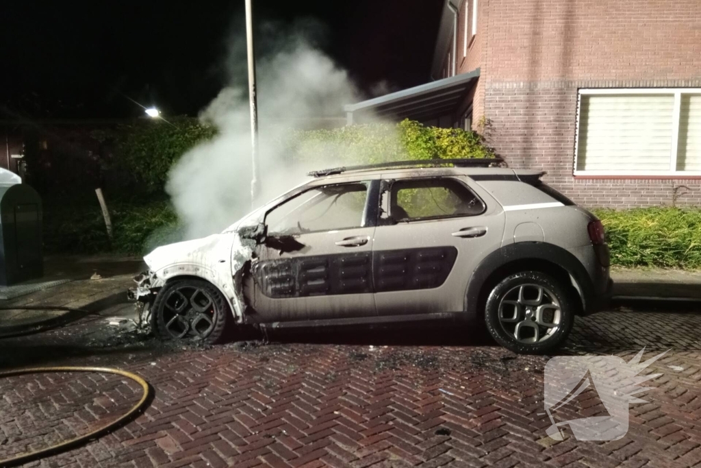 Brand verwoest auto