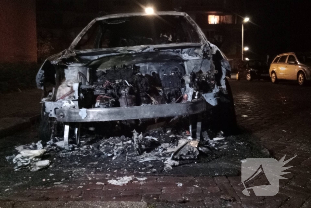 Brand verwoest auto