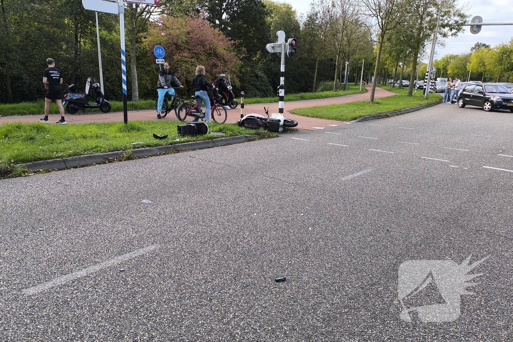 Scooterrijder gewond bij ongeval