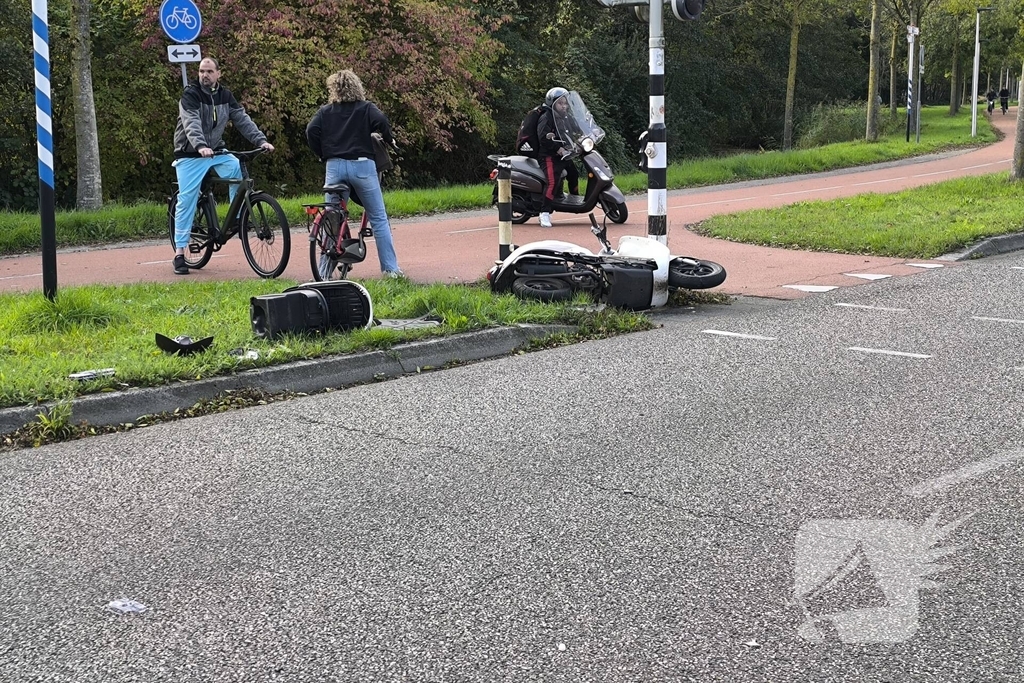 Scooterrijder gewond bij ongeval