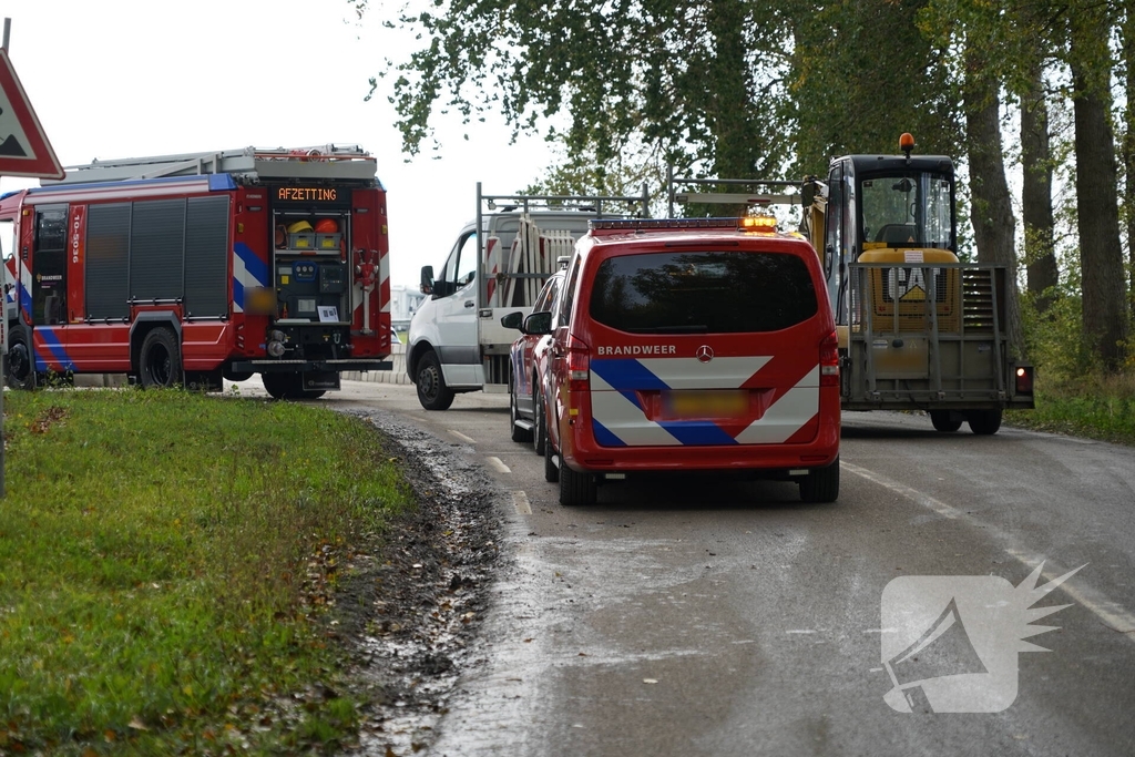 Transportleiding beschadigd bij werkzaamheden