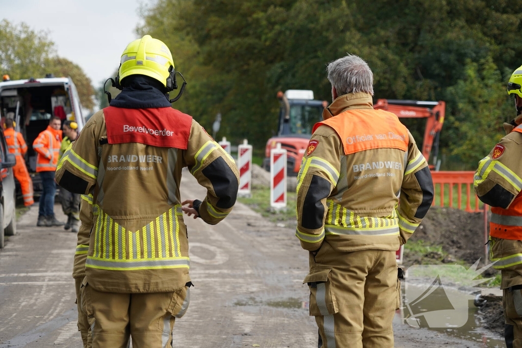 Transportleiding beschadigd bij werkzaamheden