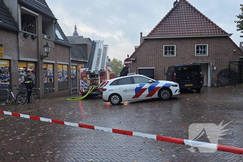 Brand bij visboer zorgt voor opschaling