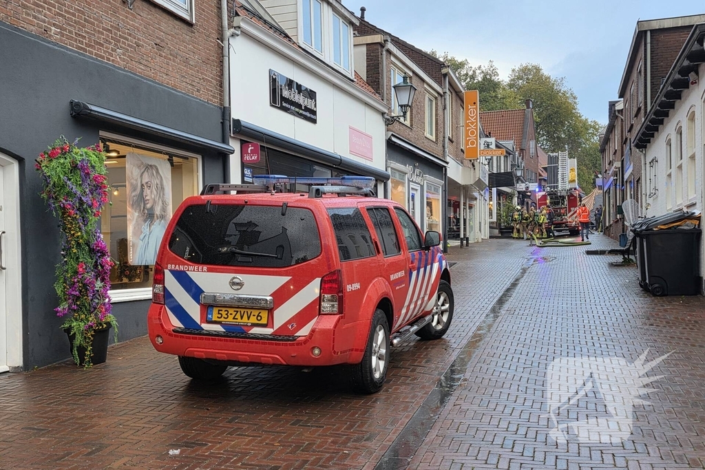 Brand bij visboer zorgt voor opschaling