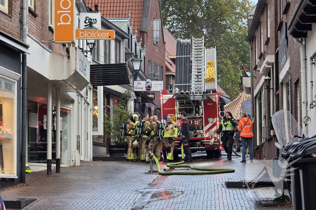 Brand bij visboer zorgt voor opschaling
