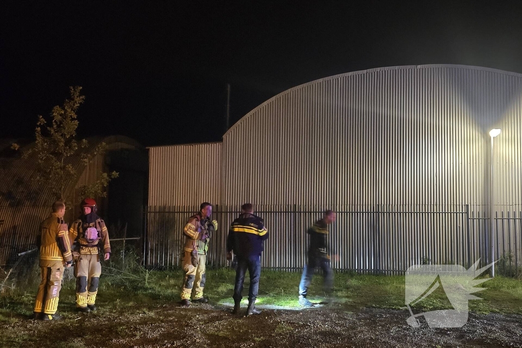 Vonkjes en rook bij productiebedrijf