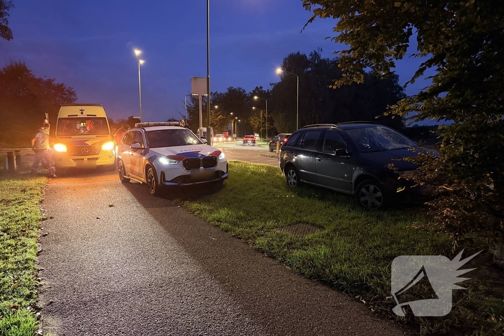 fietser gewond na aanrijding met auto