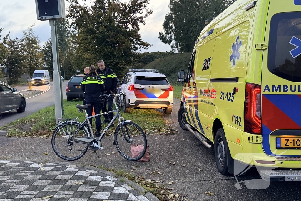 fietser gewond na aanrijding met auto