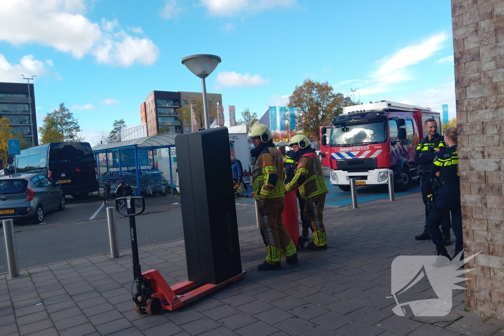 Brand in winkel door elektrisch apparaat