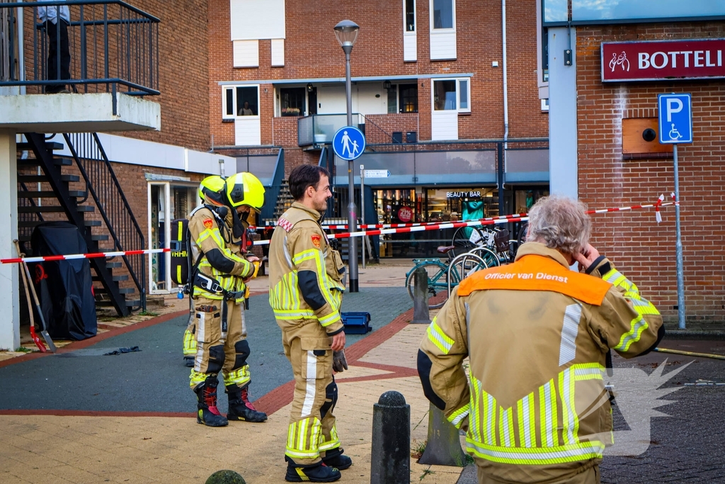Omgeving afgezet door gaslekkage