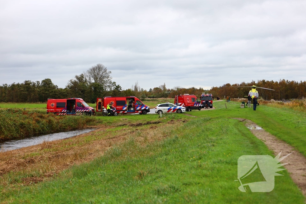 Zoekactie naar persoon te water met traumaheli