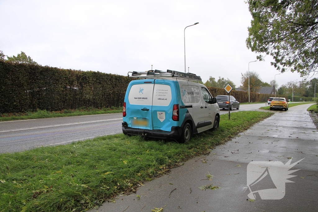 Verkeershinder door kop-staartaanrijding
