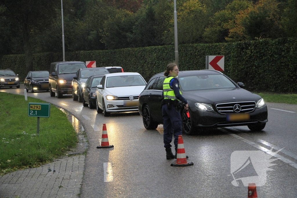 Verkeershinder door kop-staartaanrijding