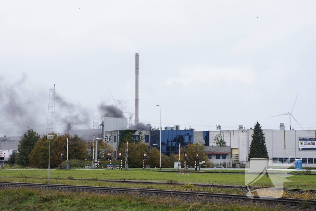Grootschalige inzet bij industriebrand