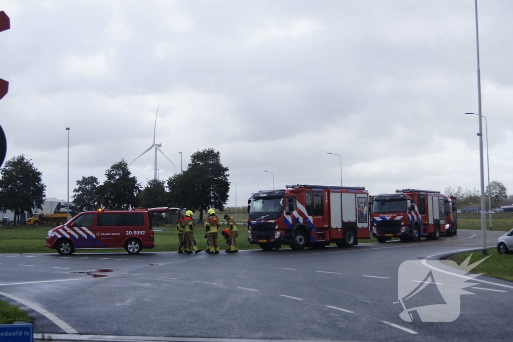 Grootschalige inzet bij industriebrand