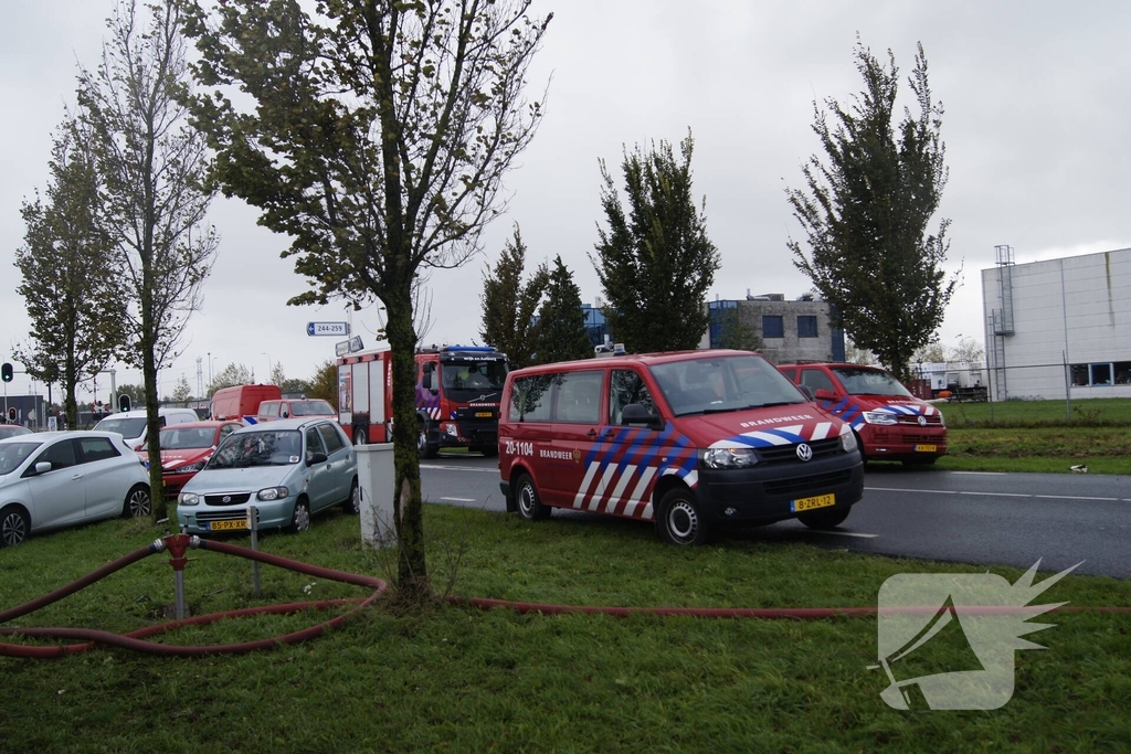 Grootschalige inzet bij industriebrand