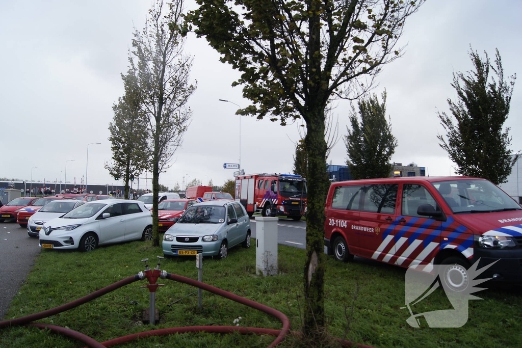 Grootschalige inzet bij industriebrand