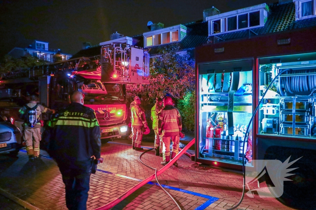 Zolderbrand leidt tot opschaling brandweer