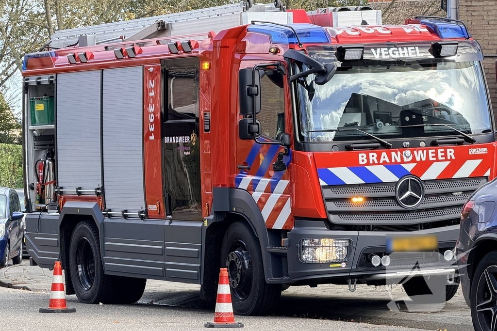 Brandweer voert controle uit na incident