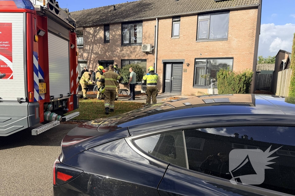 Brandweer voert controle uit na incident