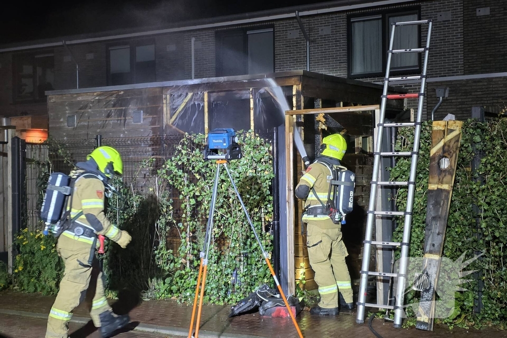 Brand in bijgebouw snel geblust