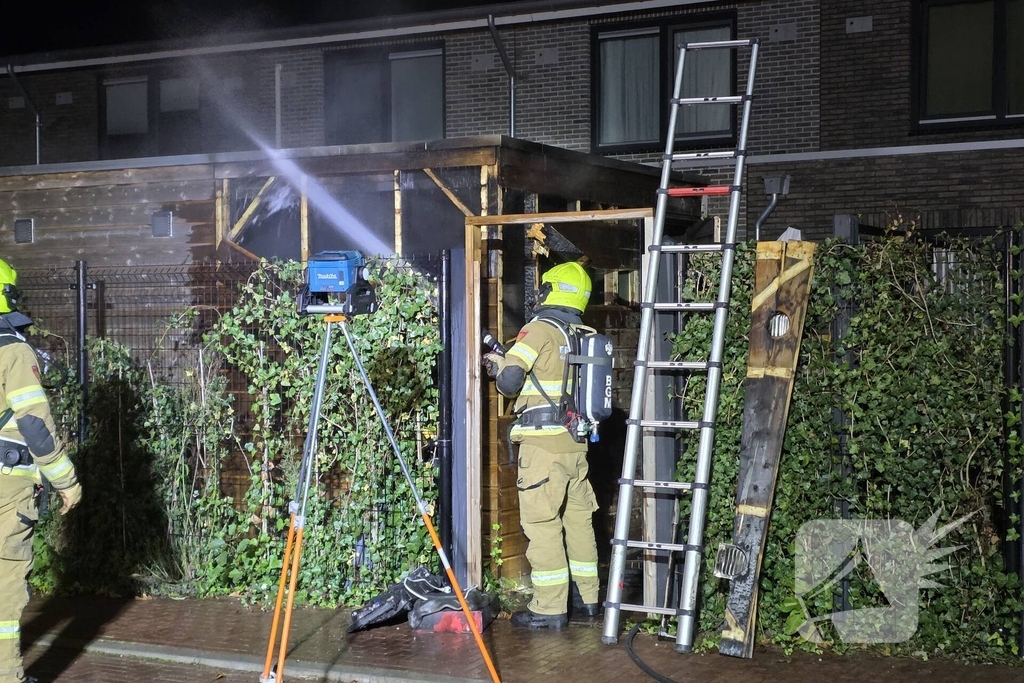Brand in bijgebouw snel geblust