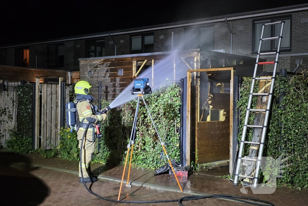 Brand in bijgebouw snel geblust
