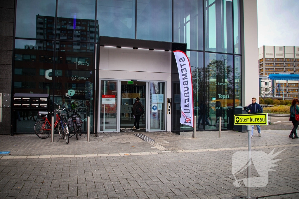 Veel mensen stemmen in de Leidse regio