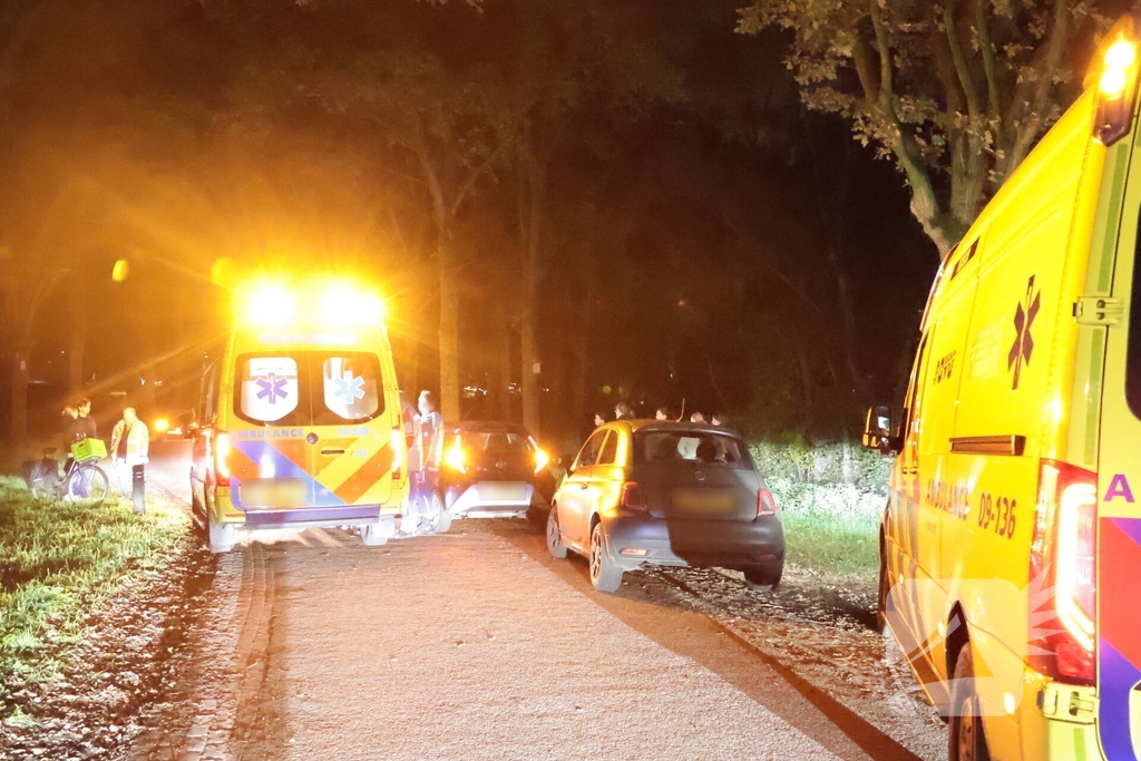 Fietser ten val in Eemnes