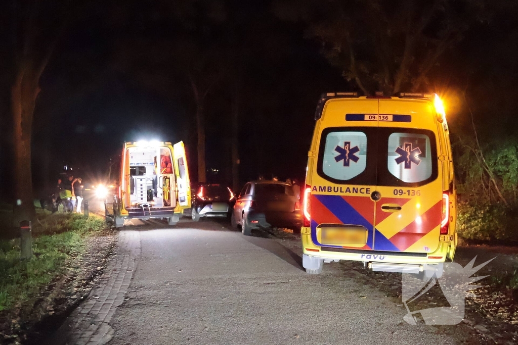 Fietser ten val in Eemnes