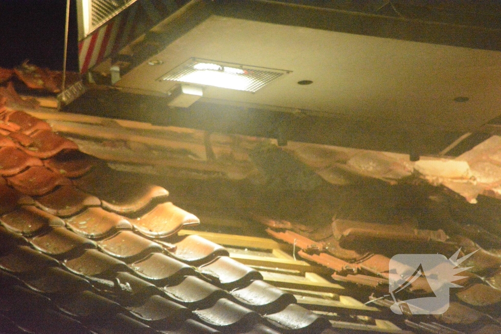 Drone ingezet bij zware woningbrand