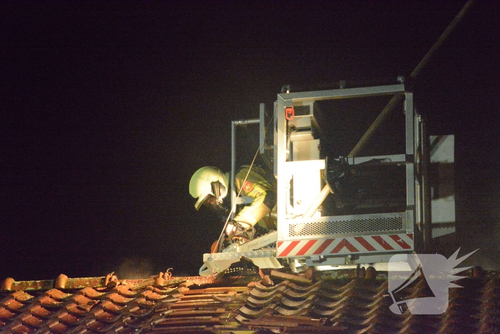 Drone ingezet bij zware woningbrand