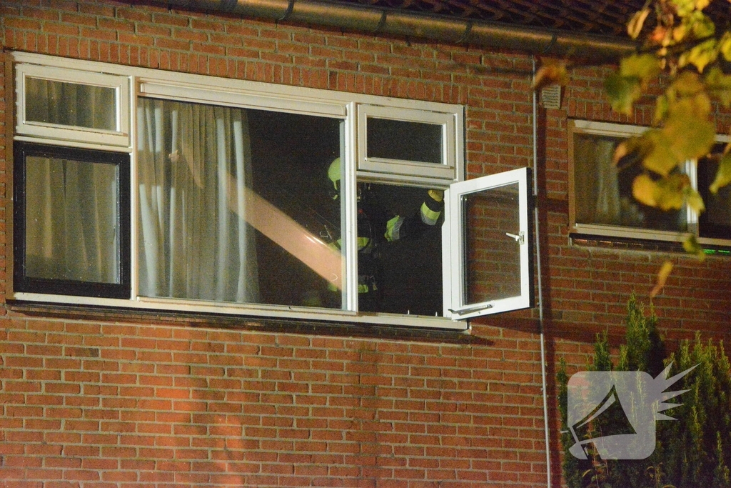 Drone ingezet bij zware woningbrand