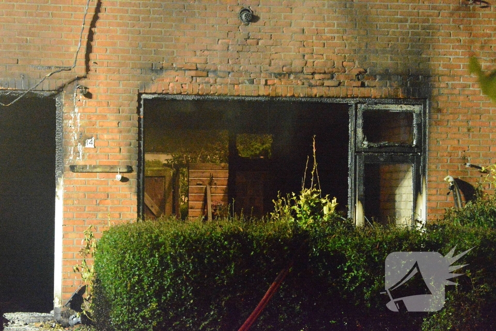 Drone ingezet bij zware woningbrand