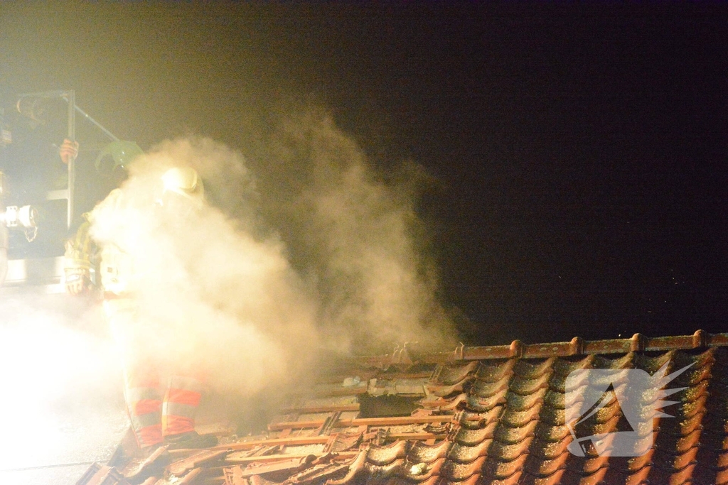 Drone ingezet bij zware woningbrand