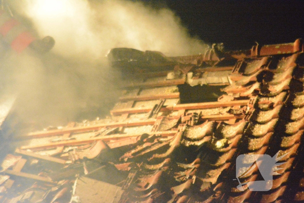 Drone ingezet bij zware woningbrand