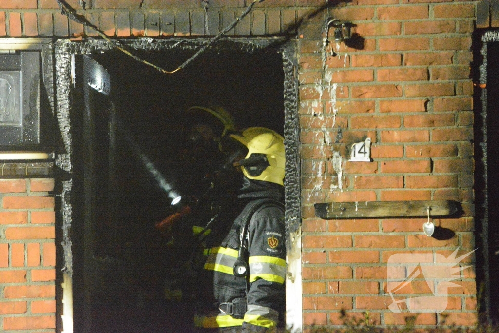 Drone ingezet bij zware woningbrand