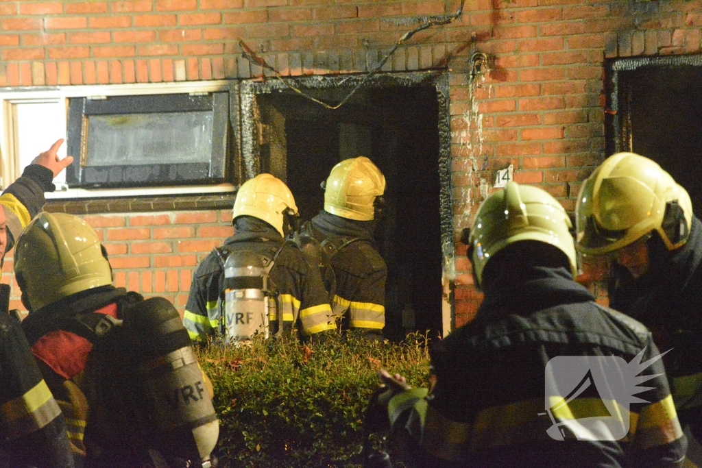 Drone ingezet bij zware woningbrand