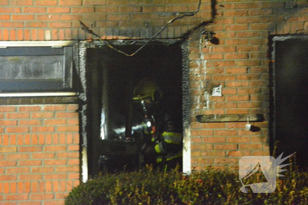 Drone ingezet bij zware woningbrand