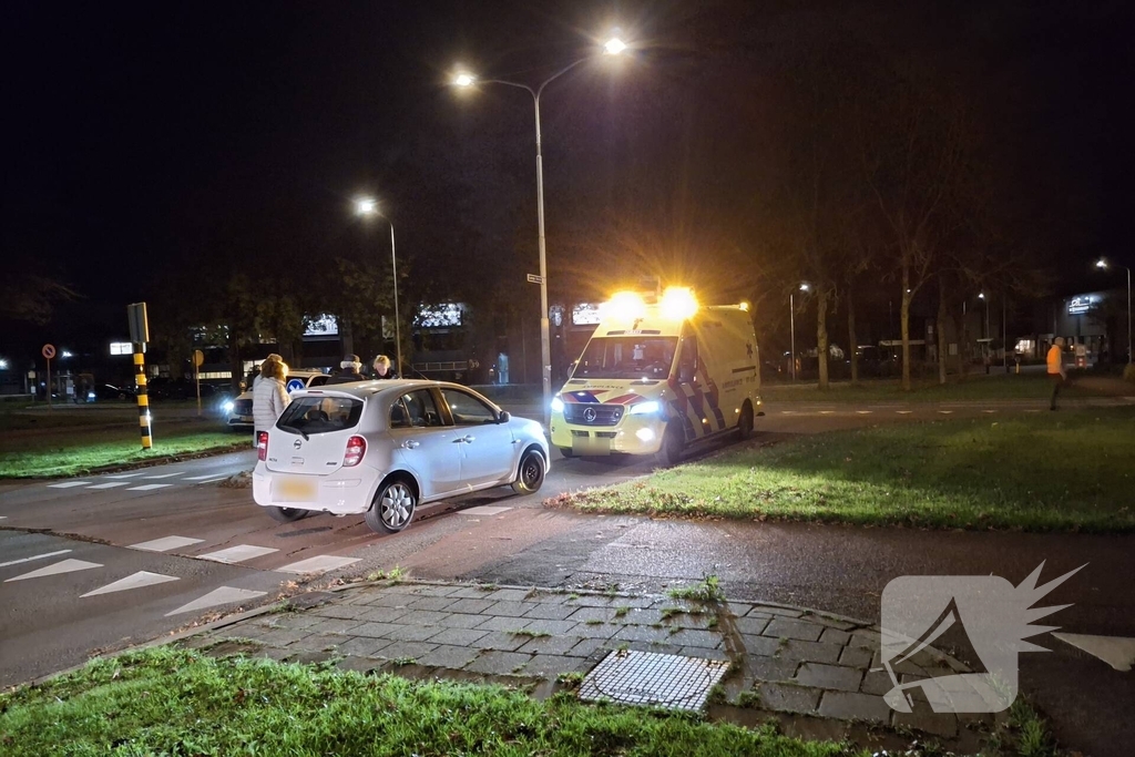 Fietser gewond bij botsing met auto
