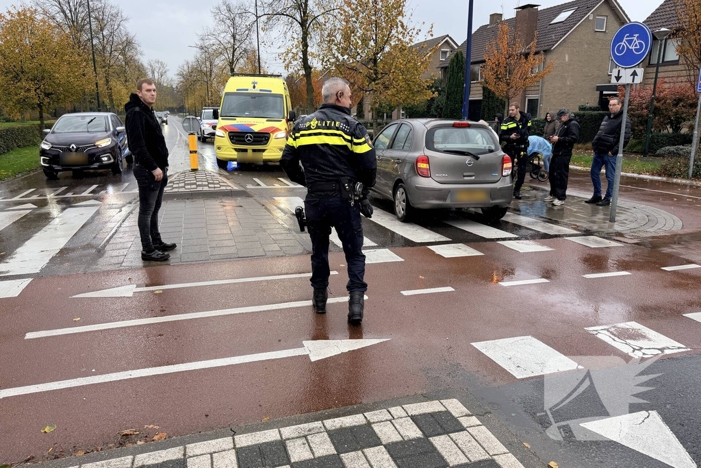 Fietser gewond na aanrijding met auto