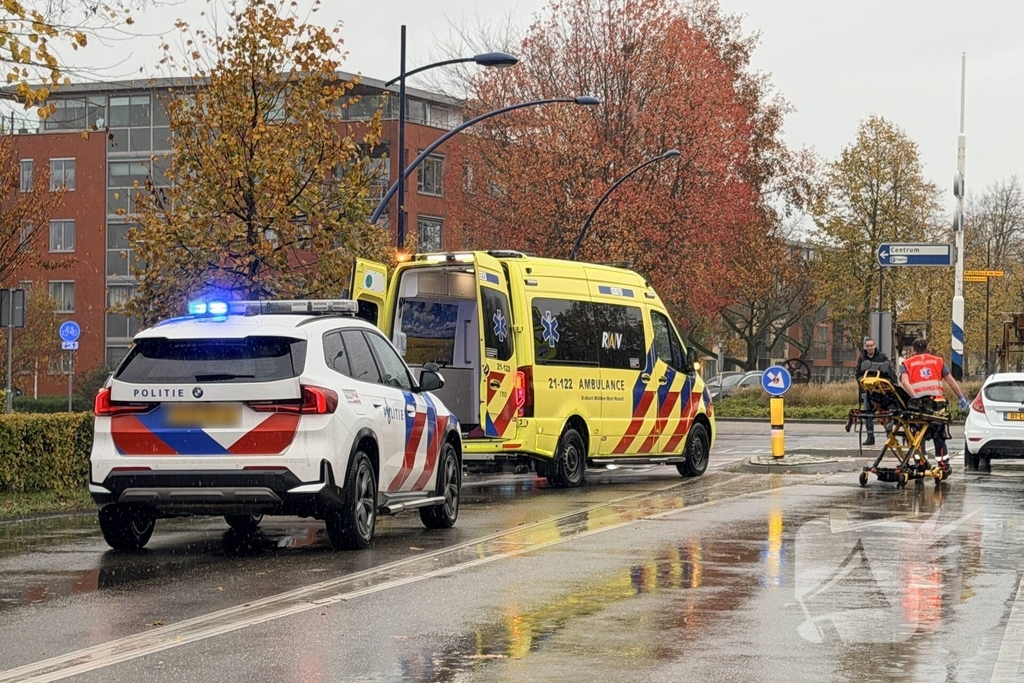 Fietser gewond na aanrijding met auto