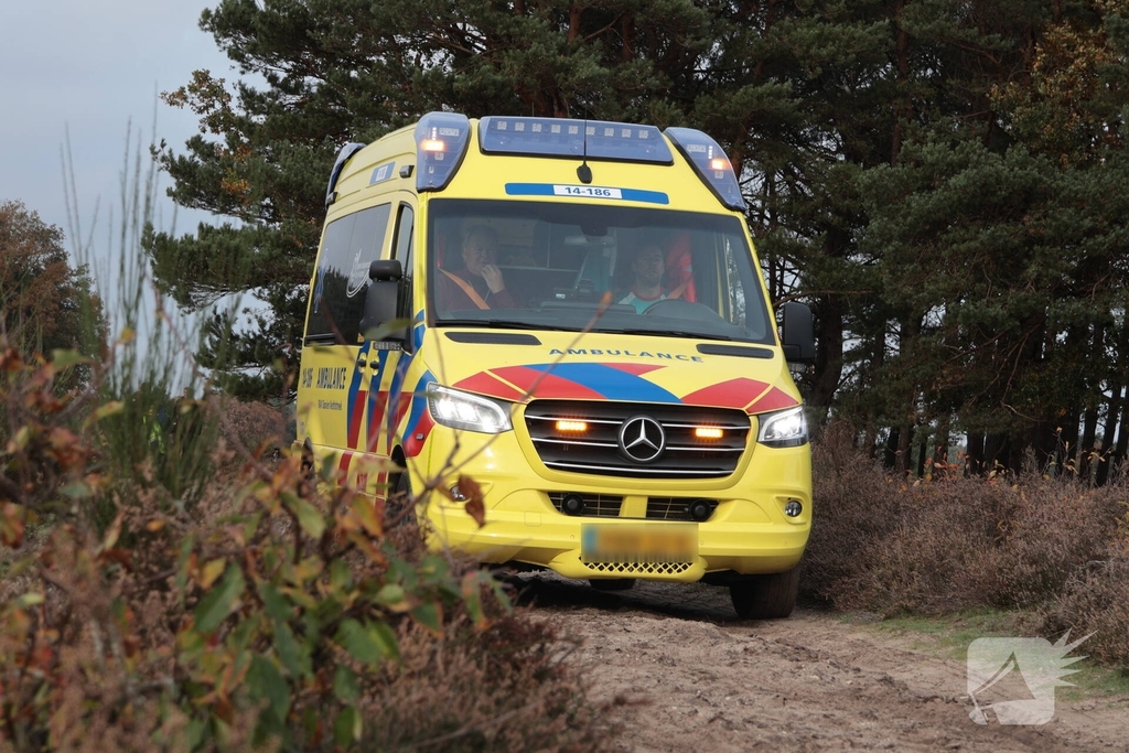 Ruiter valt van paard, hulpdiensten ingeschakeld