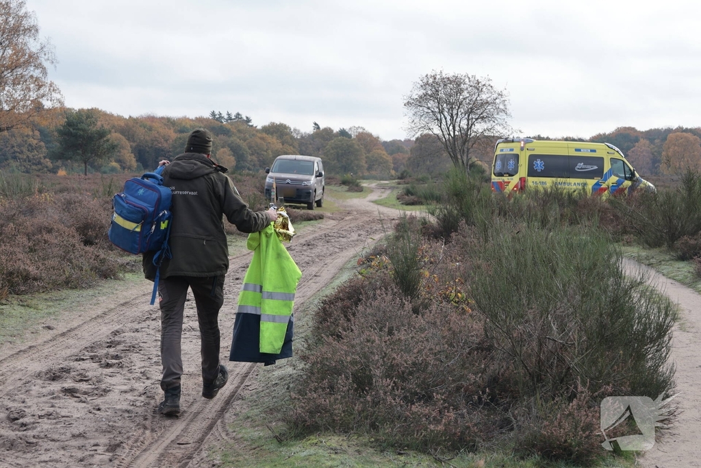Ruiter valt van paard, hulpdiensten ingeschakeld