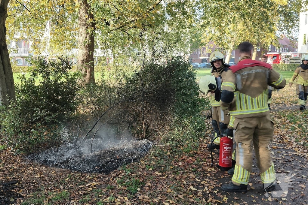 Buitenbrand snel onder controle