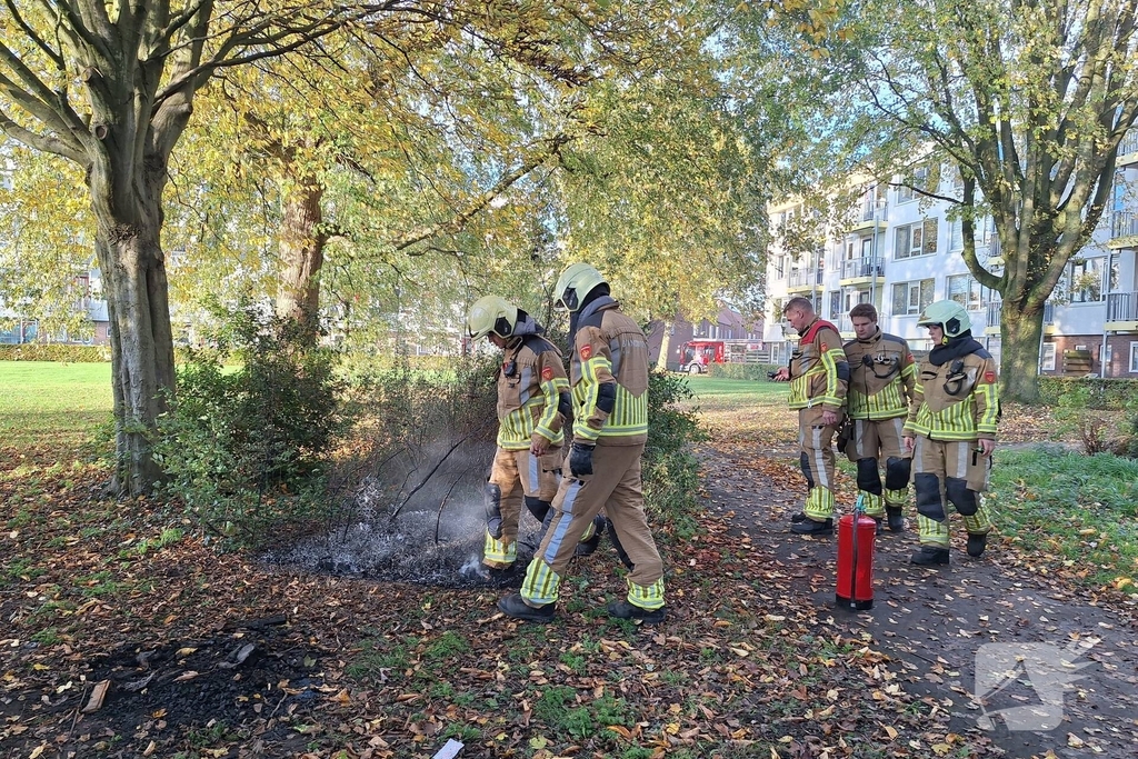 Buitenbrand snel onder controle