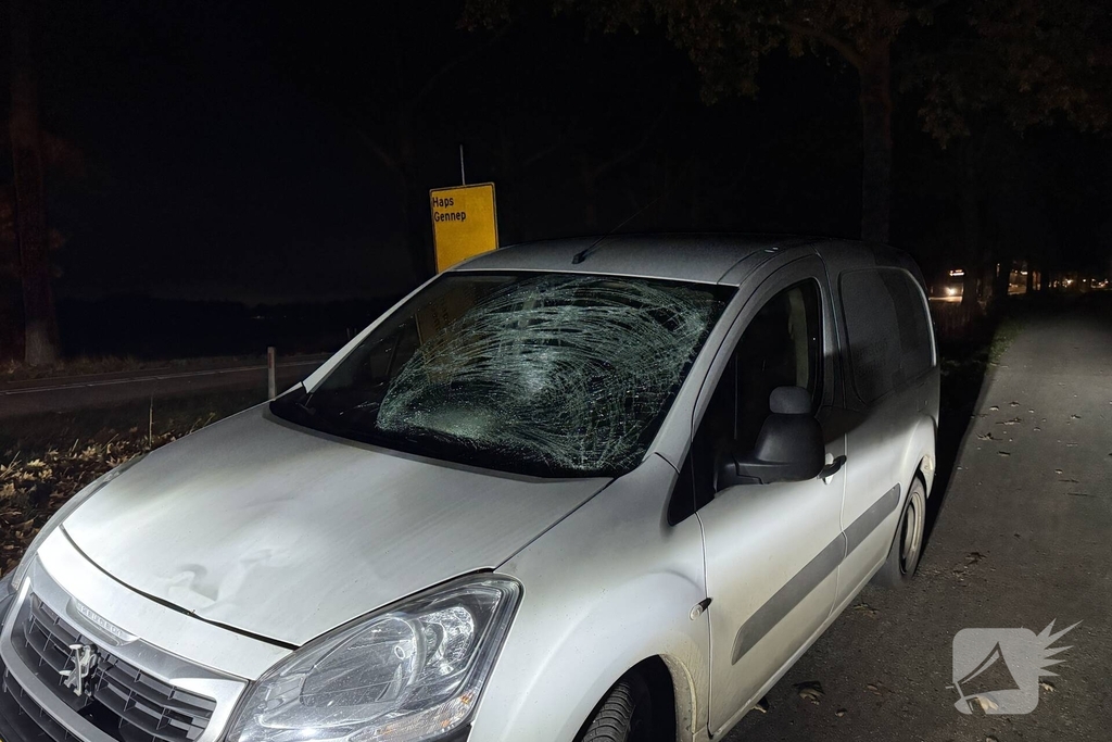 Vrouw gewond na aanrijding met bestelbusje