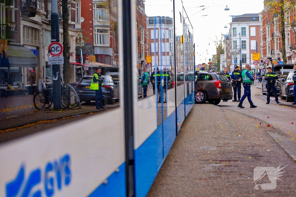 Meerdere gewonden bij aanrijding tussen auto en tram